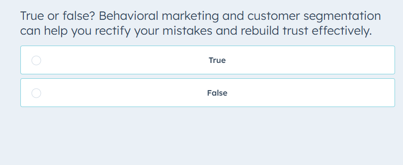 please solve True or false? Behavioral marketing