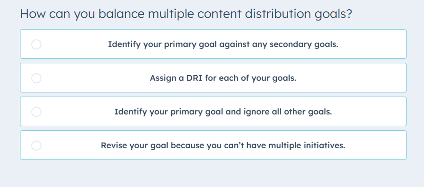 please solve How can you balance multiple content