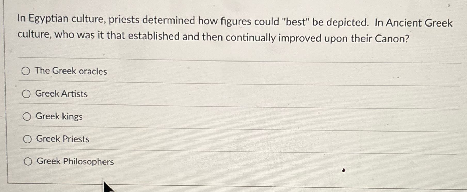 In Egyptian culture, priests determined how
