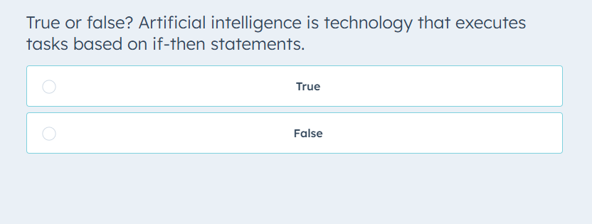 please solve True or false? Artificial