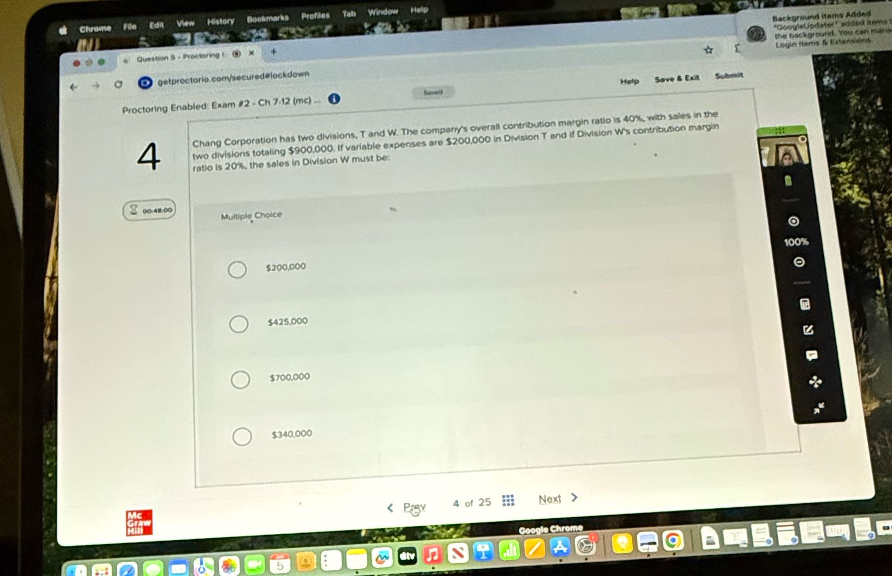 Chrome File Edit Profiles Tab Question 5 -