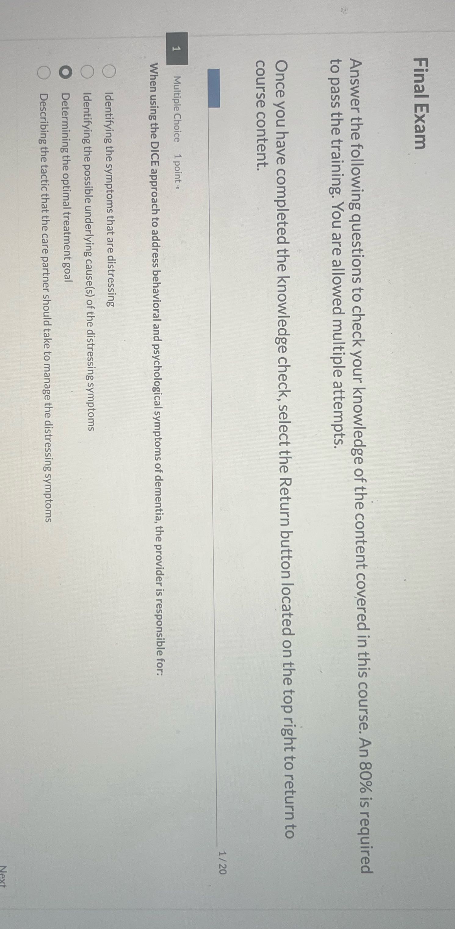 Final Exam Answer the following questions to