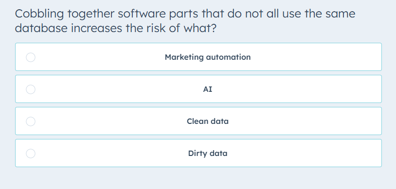 please solve Cobbling together software parts