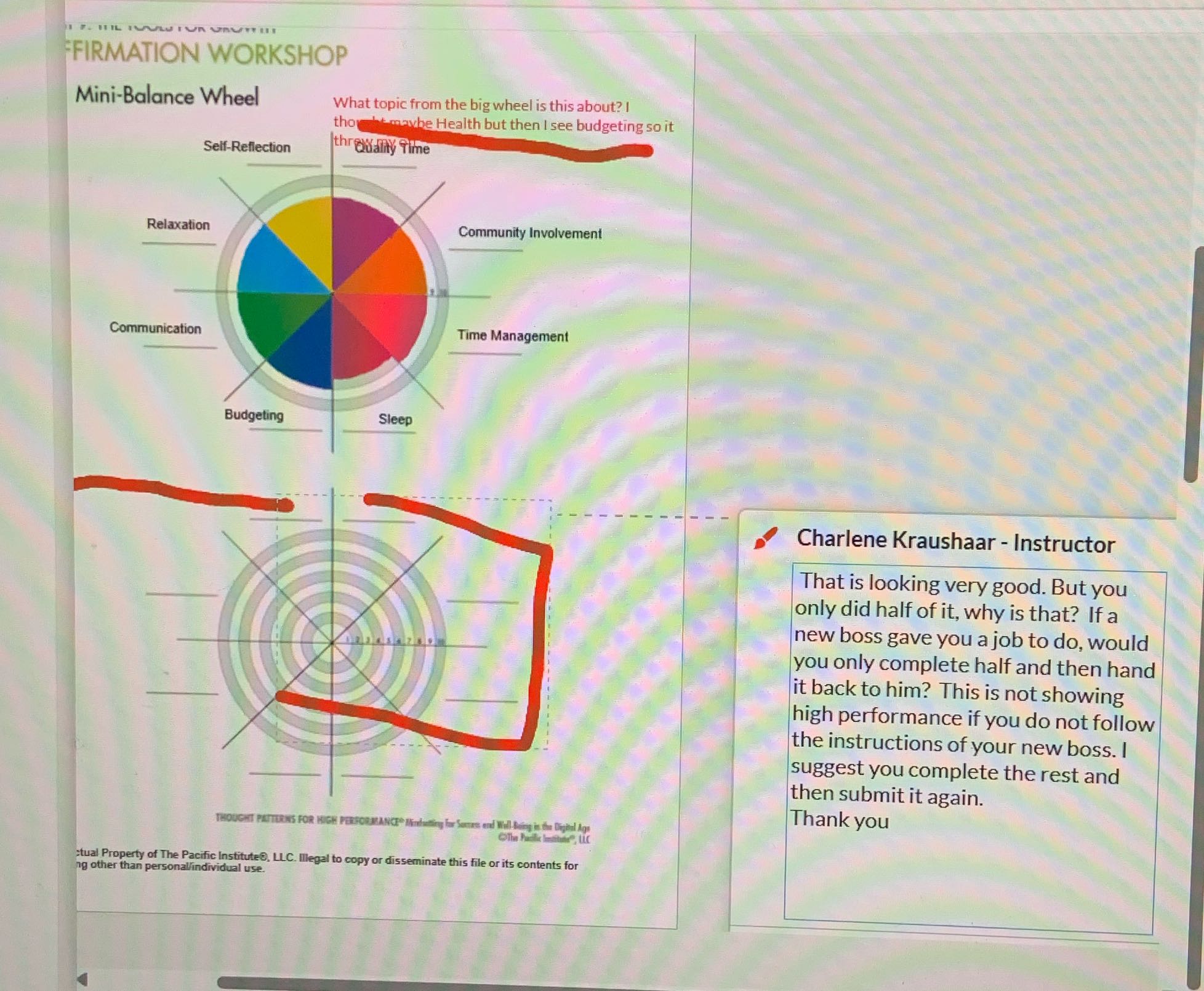 How can i improve this to get 10points? FIRMATION