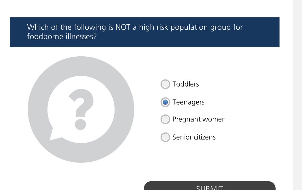 Which of the following is NOT a high risk