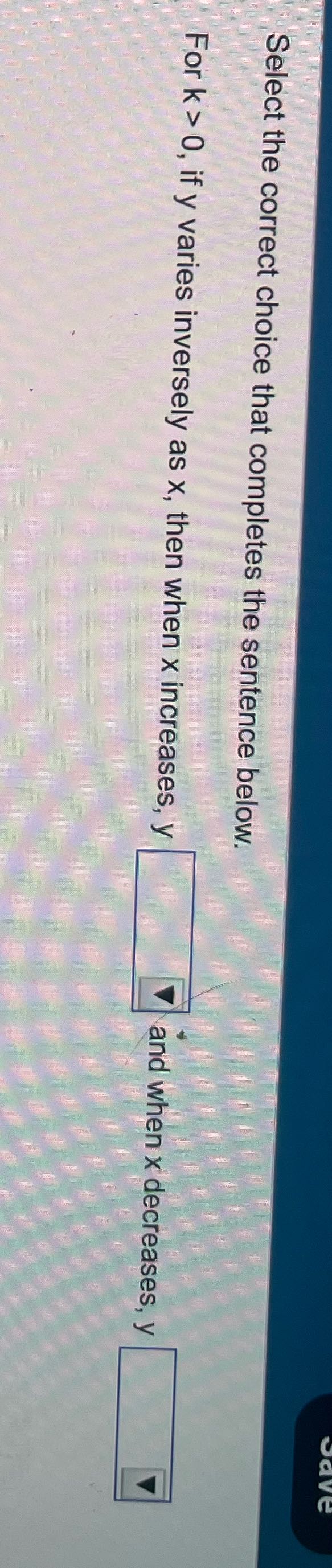 Solve this e Select the correct choice that