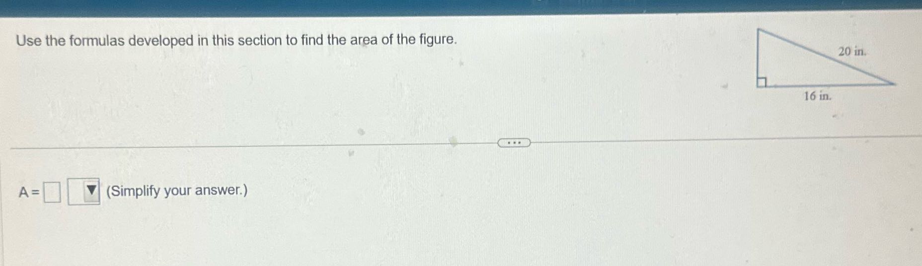 Answer the question Use the formulas developed in
