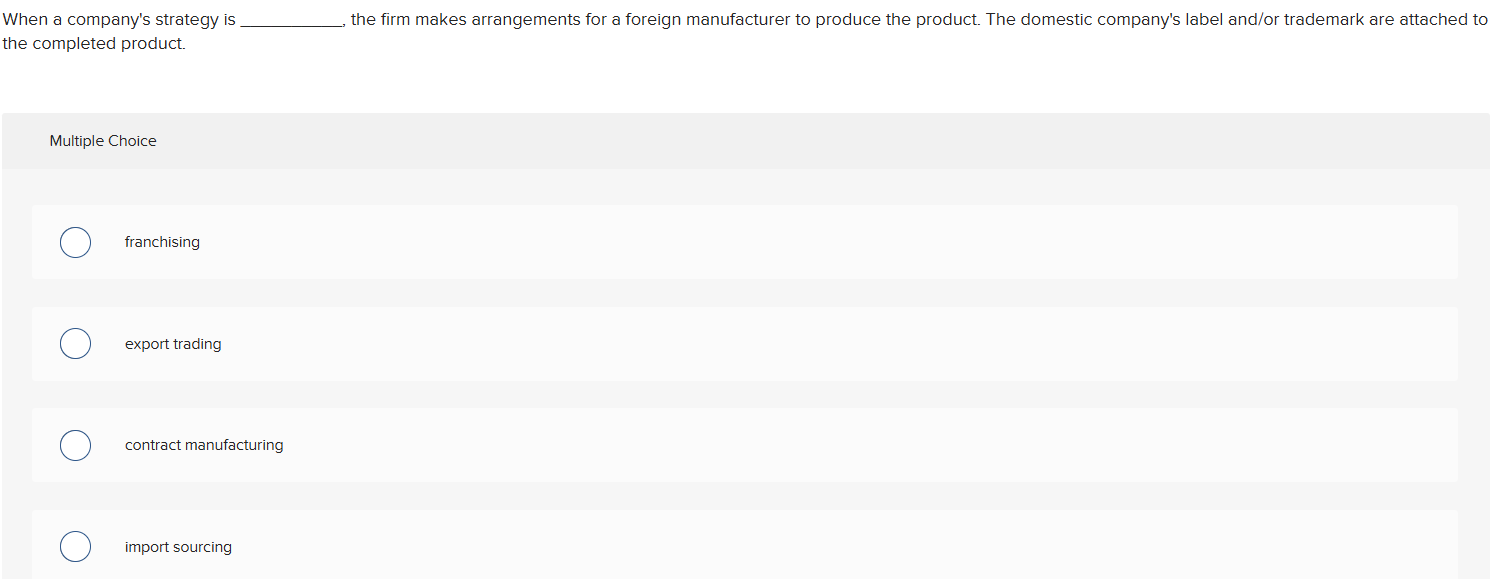 ? When a company's strategy is the completed
