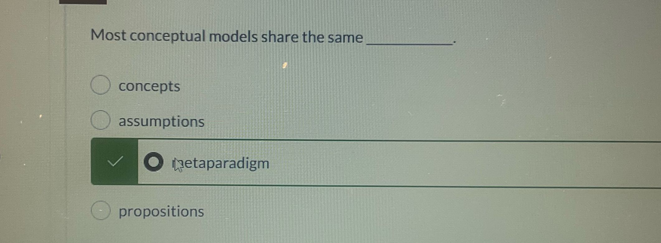 Most conceptual models share the same O concepts