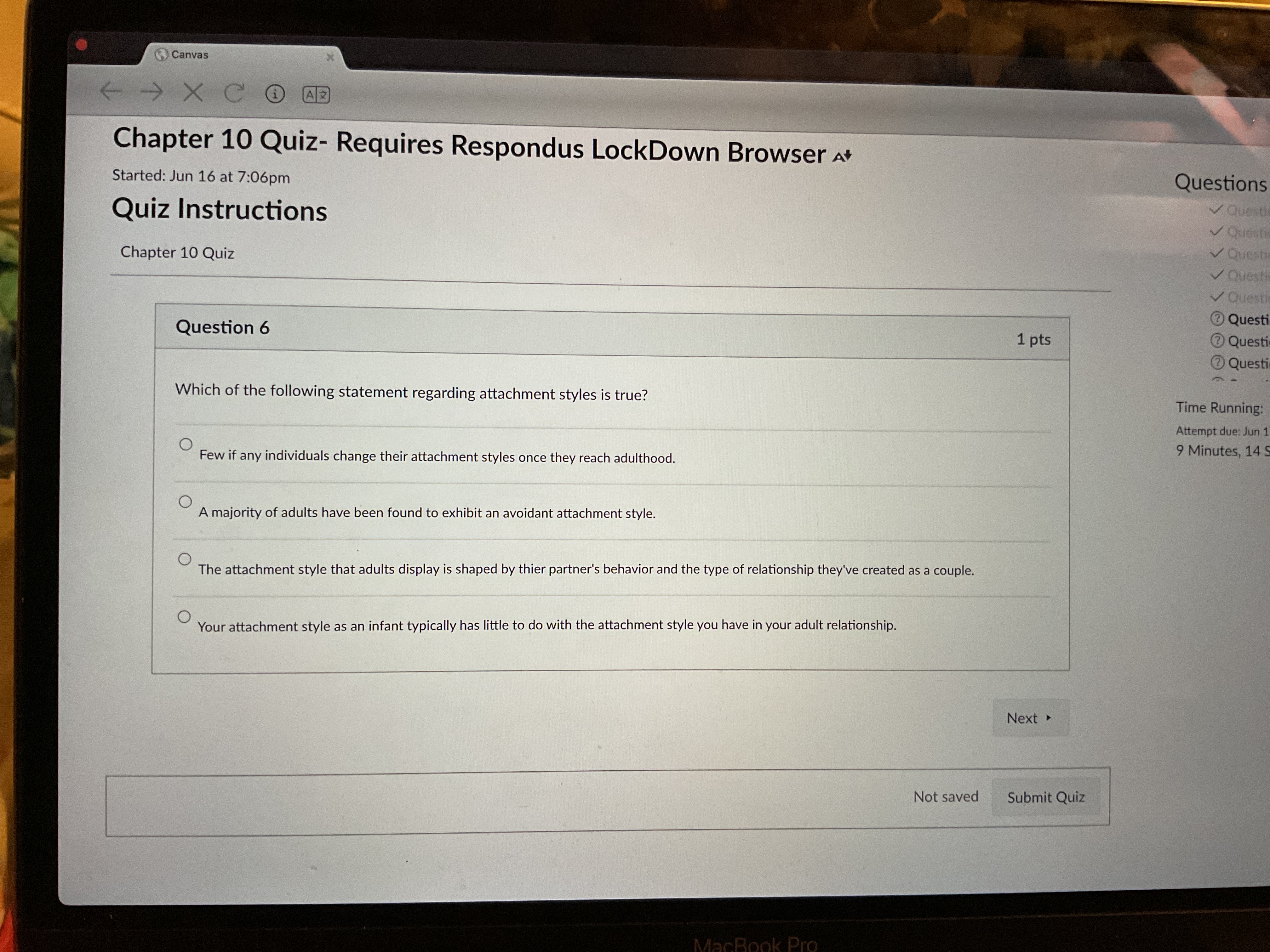answer Chapter 10 Quiz- Requires Respondus
