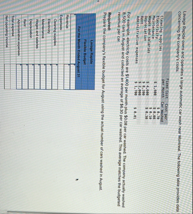 avage Rapide owns and operates a large automatic