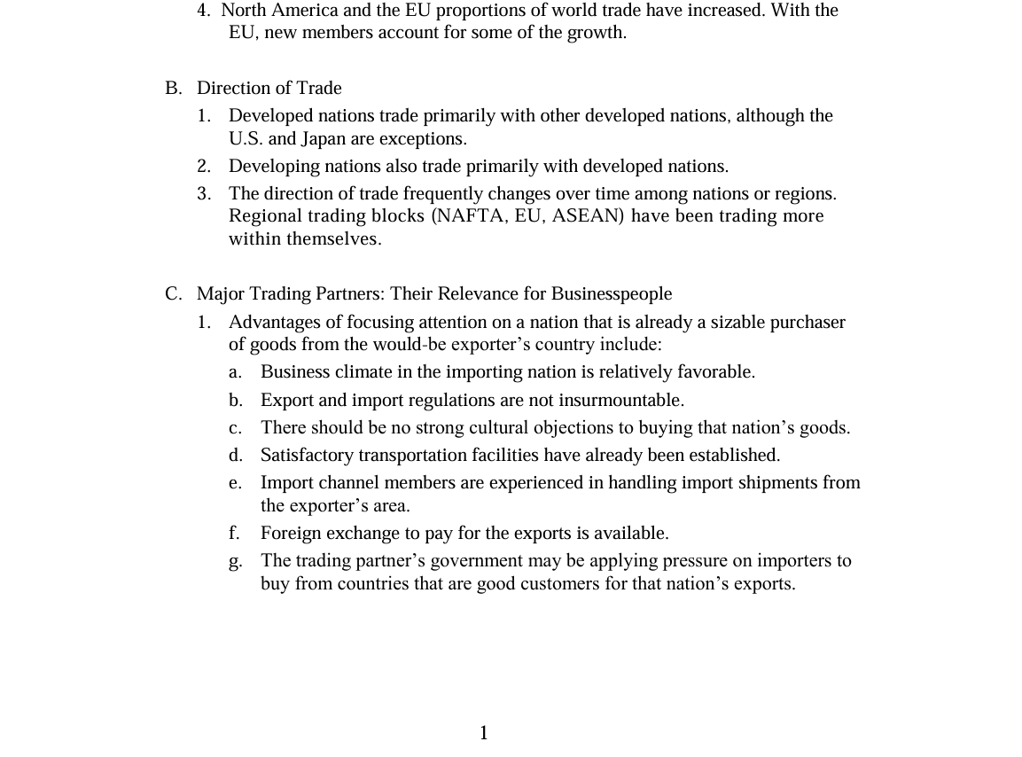 I. Chapter 2 Lecture Outline The Opening Section