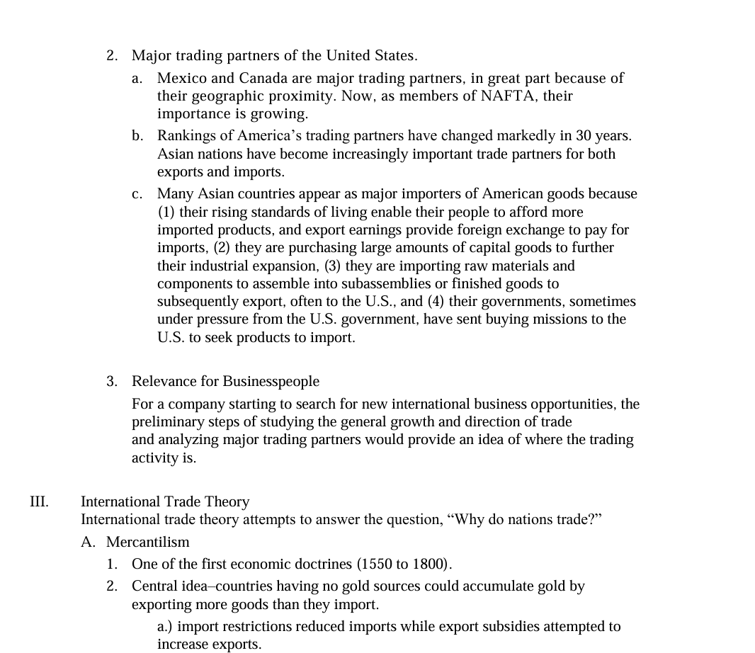 I. Chapter 2 Lecture Outline The Opening Section