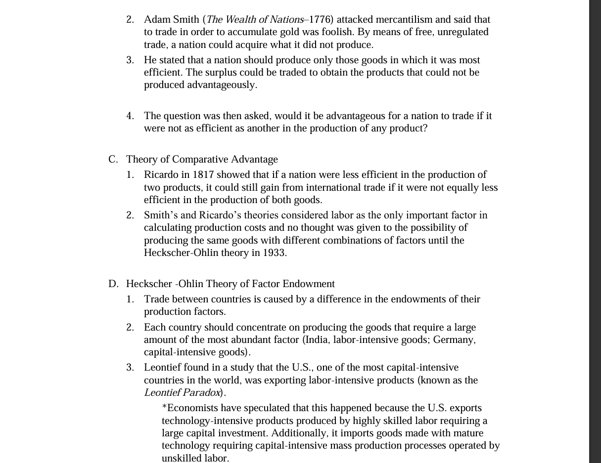 I. Chapter 2 Lecture Outline The Opening Section