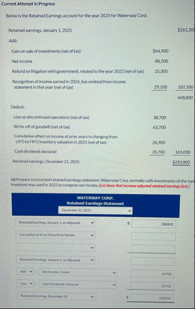 Current Attempt in Progress Below is the Retained