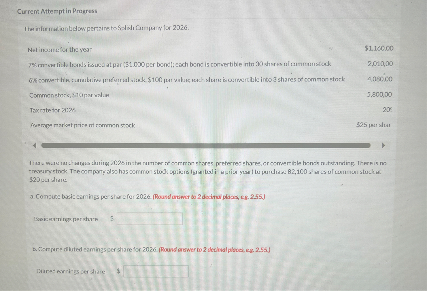 Current Attempt in Progress The information below