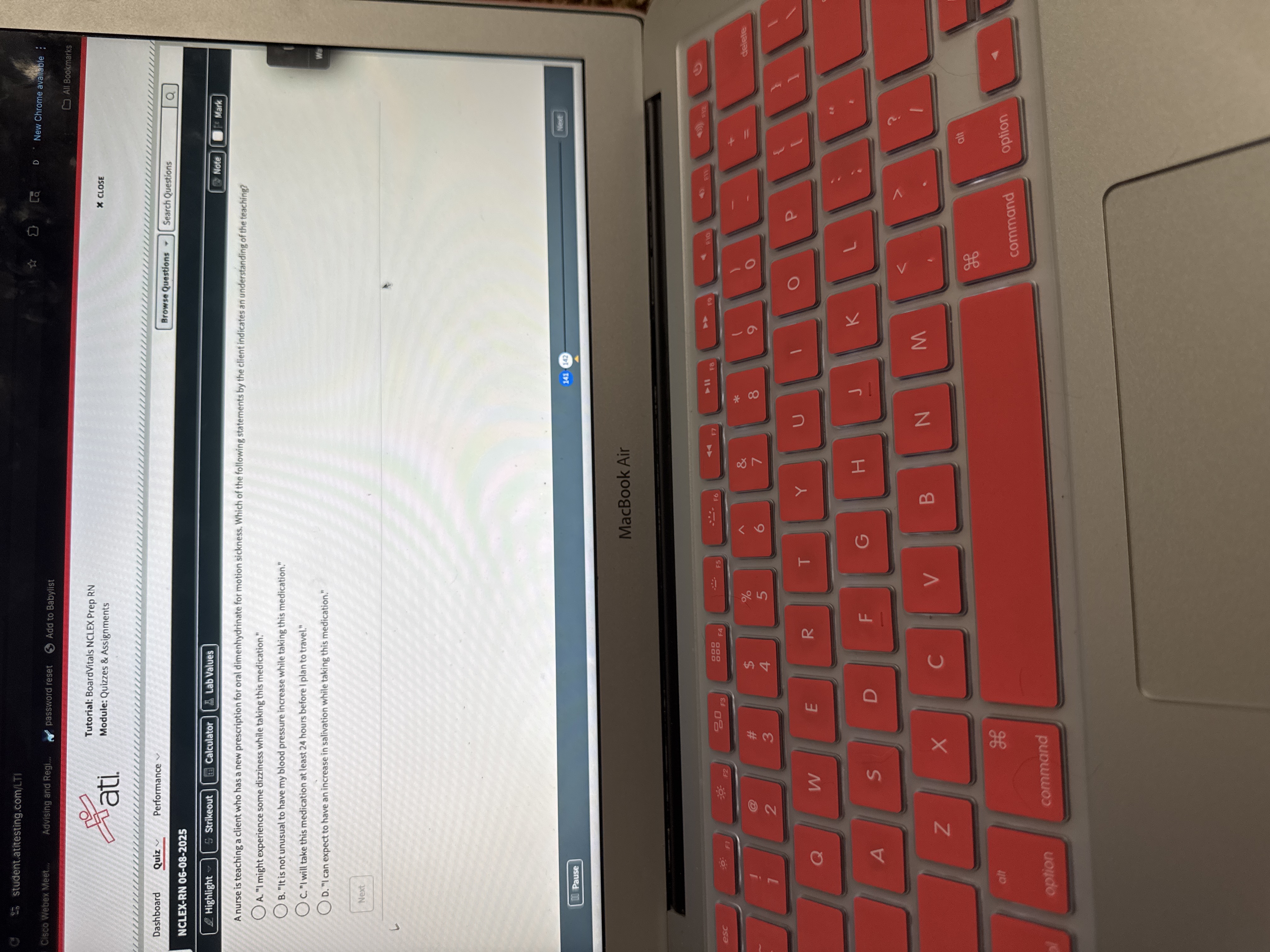 . 25 student.atitesting.com/LTI D New Chrome