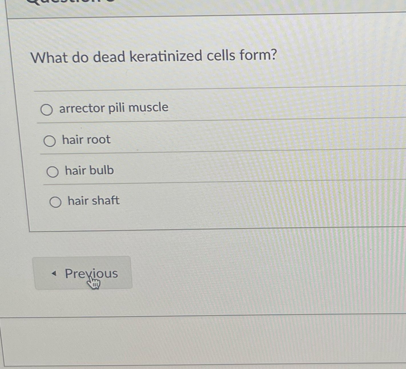 What is the correct answer What do dead