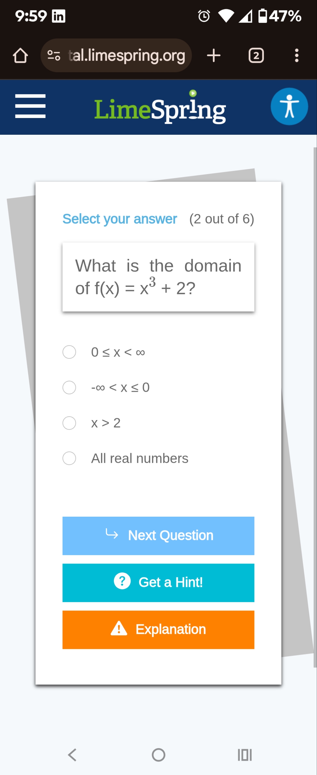 9:59 in 4 047% go tal.limespring.org + 2 . . .