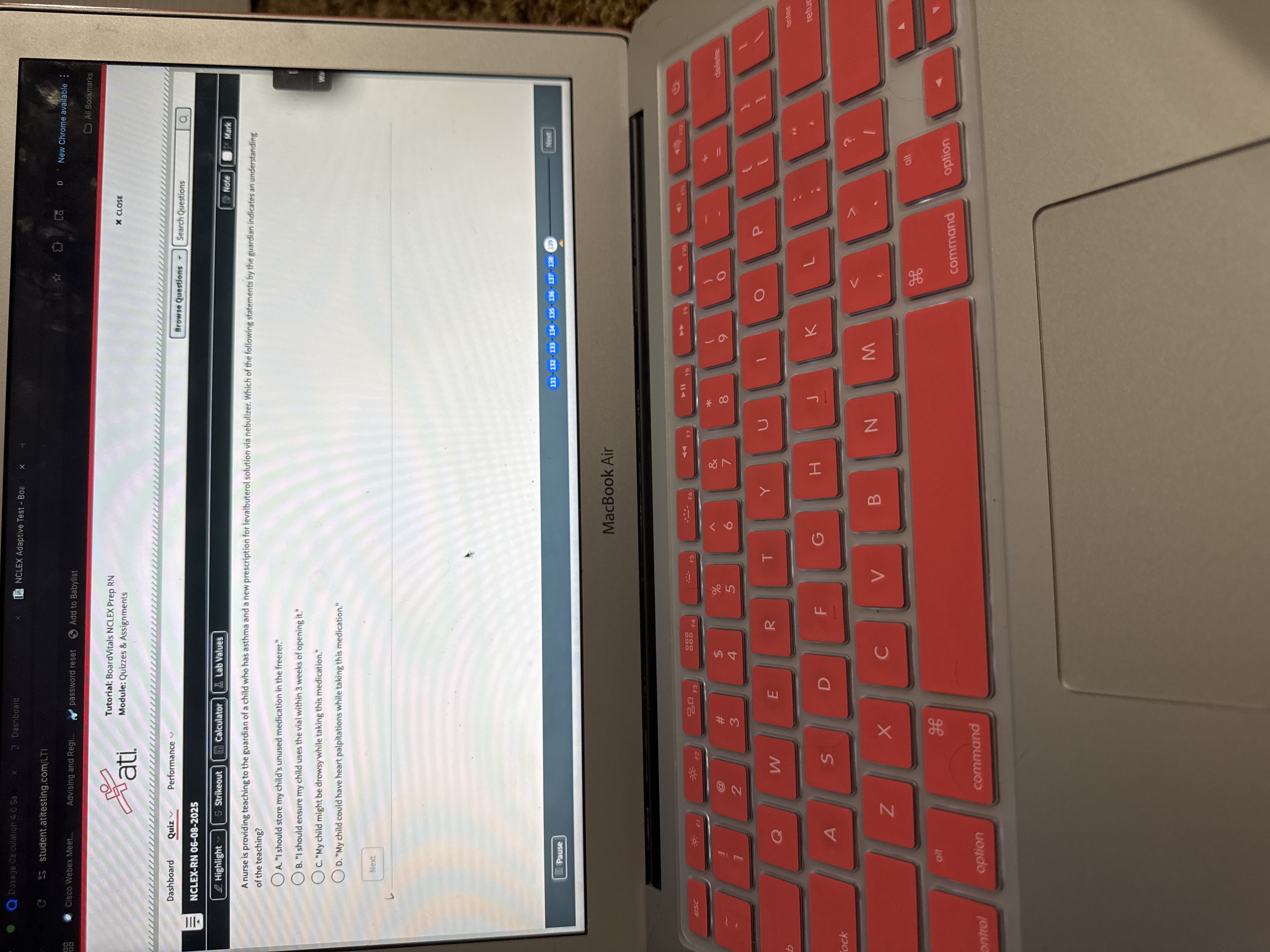 . . Q Dosage Dashboard I NCLEX Adaptive Test -