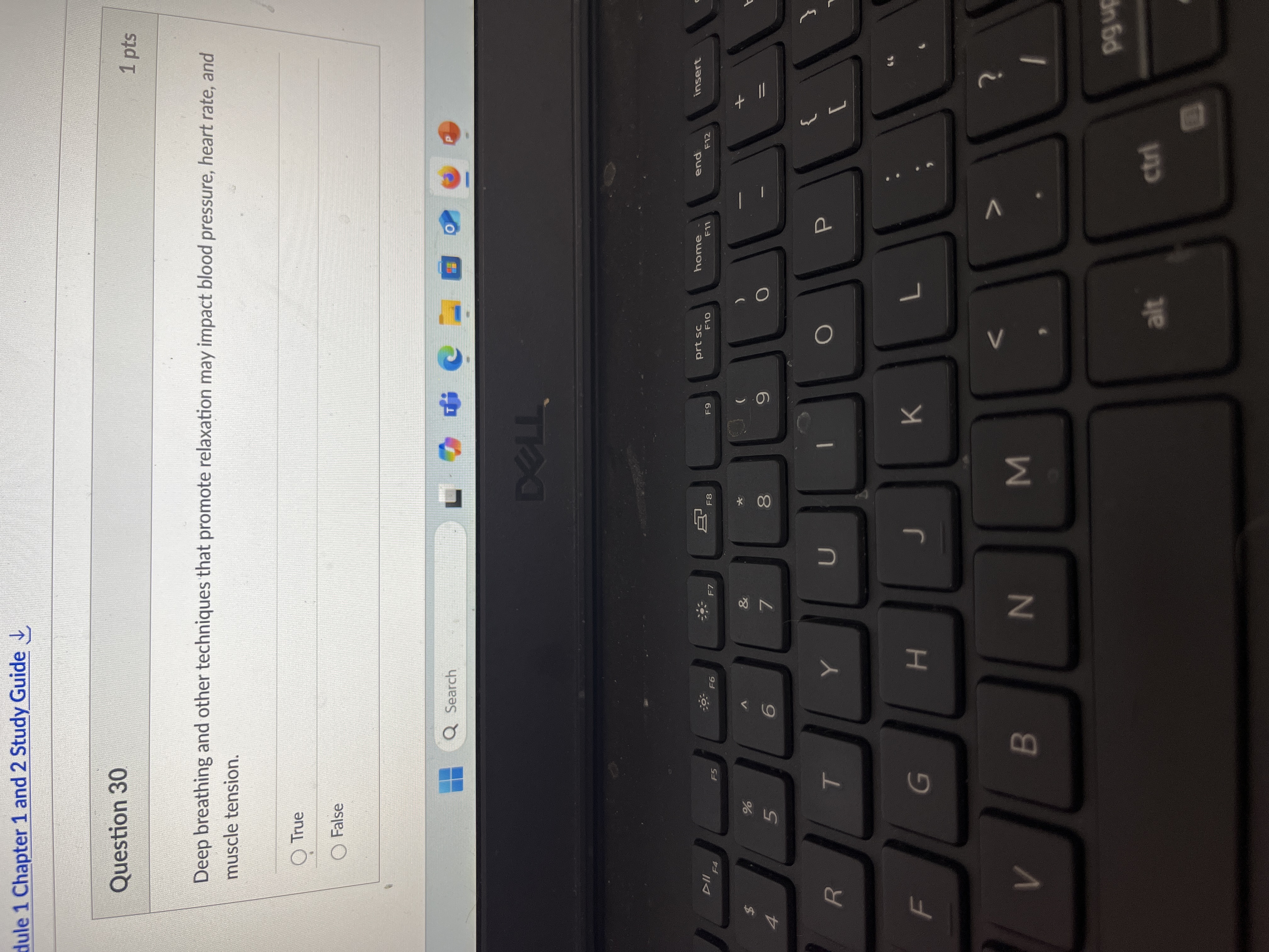 Answer dule 1 Chapter 1 and 2 Study Guide &