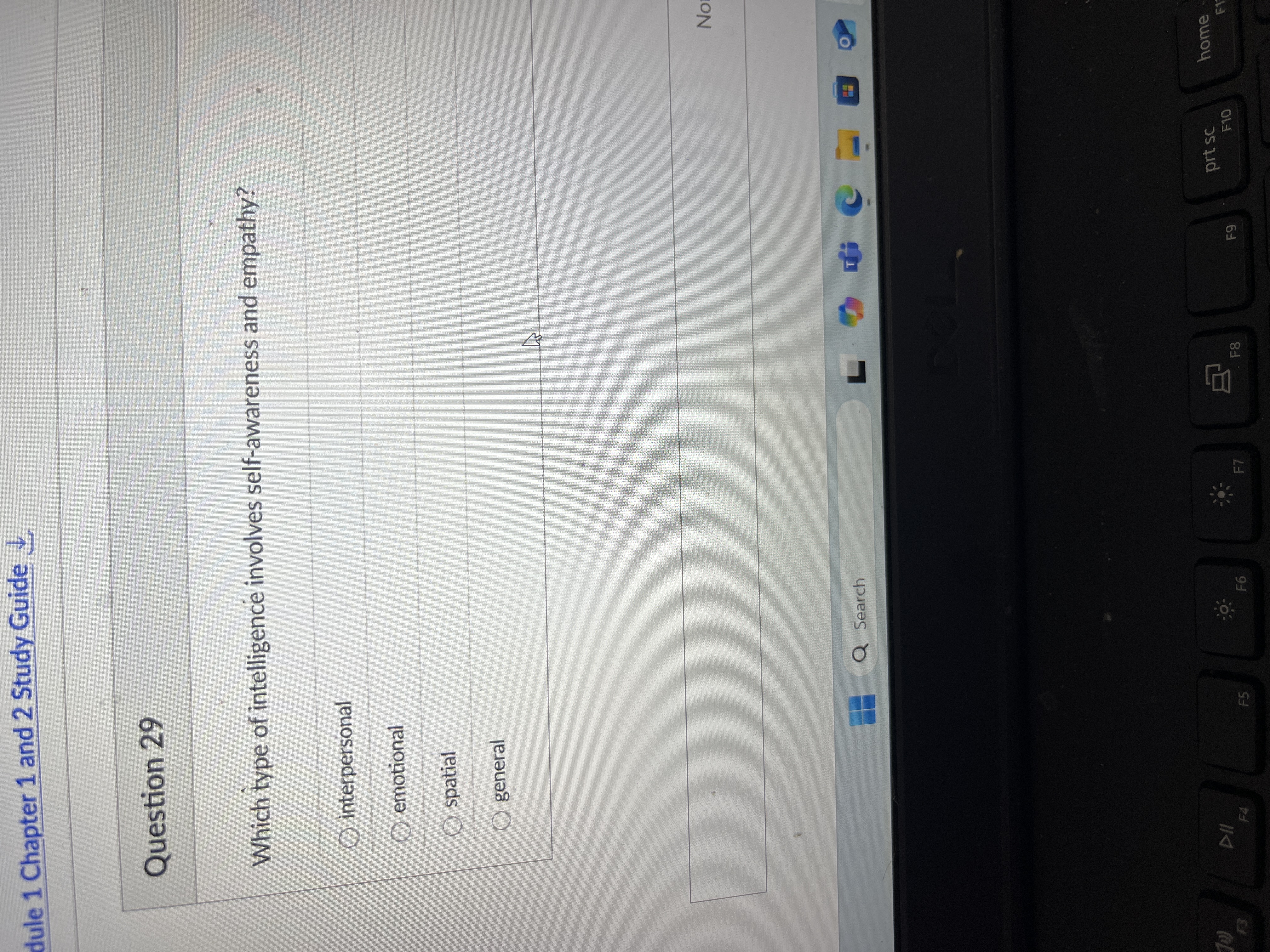 Answer dule 1 Chapter 1 and 2 Study Guide L