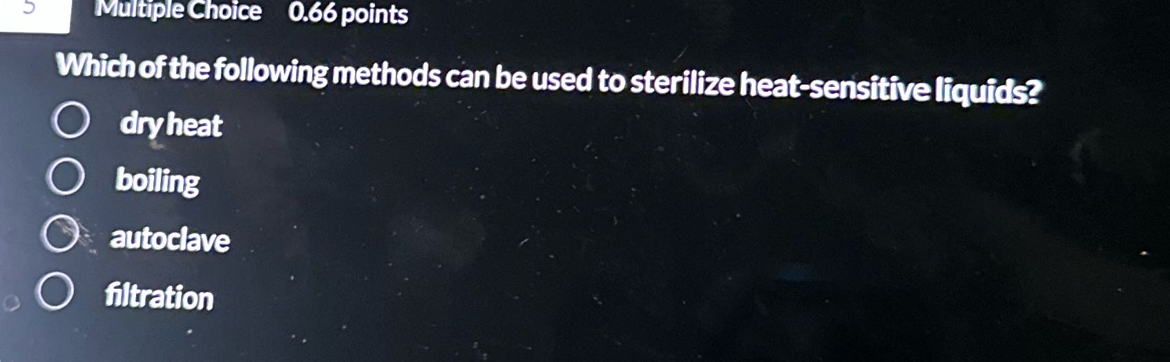 Multiple Choice 0.66 points Which of the