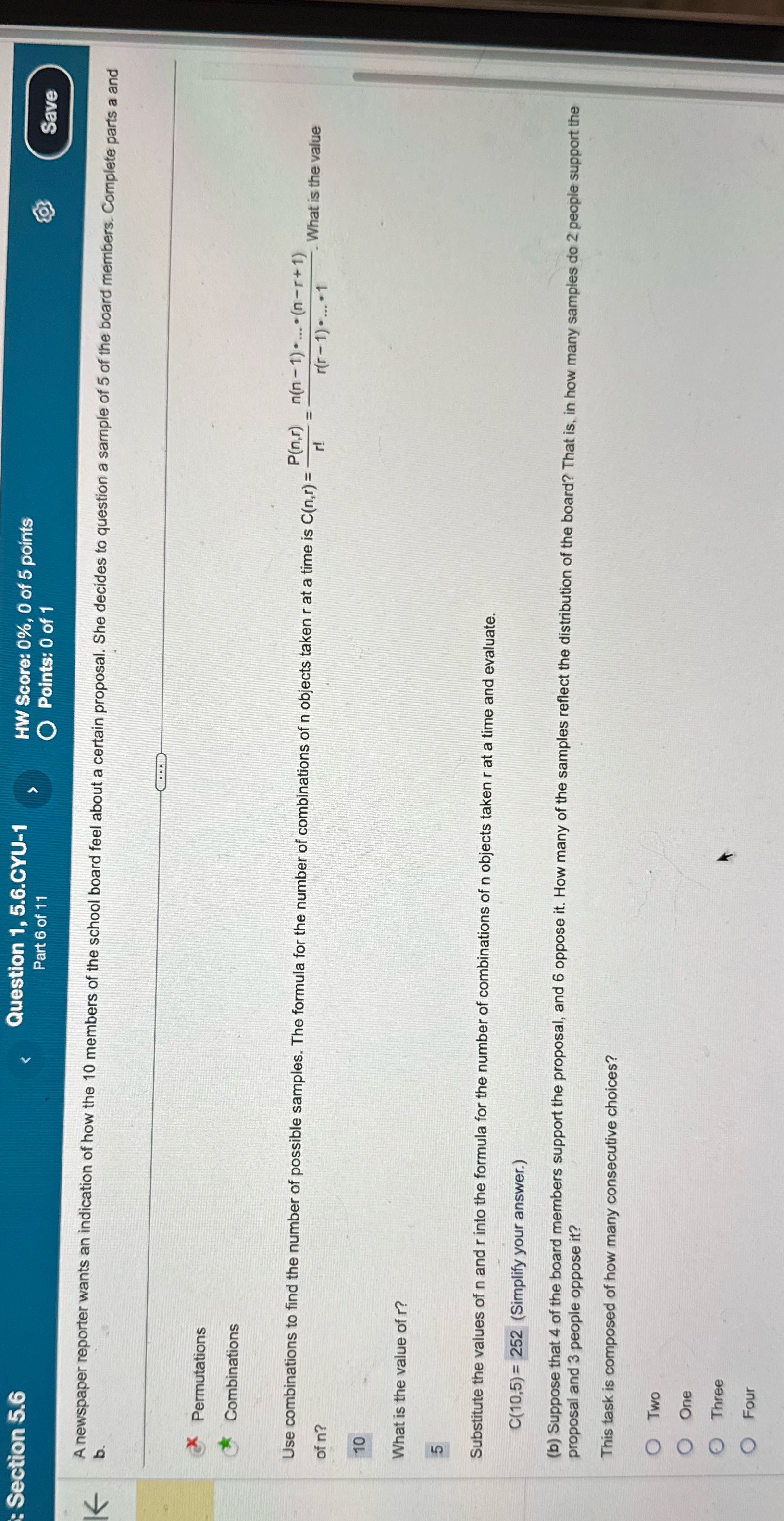 : Section 5.6 Question 1, 5.6.CYU-1 HW Score: 0%,
