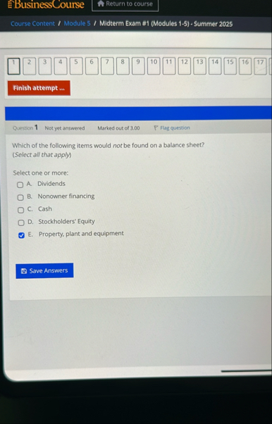 B - BusinessCourse Return to course Course