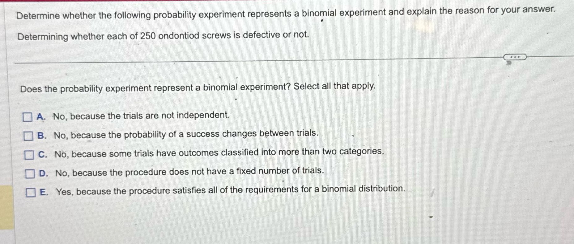 Determine whether the following probability