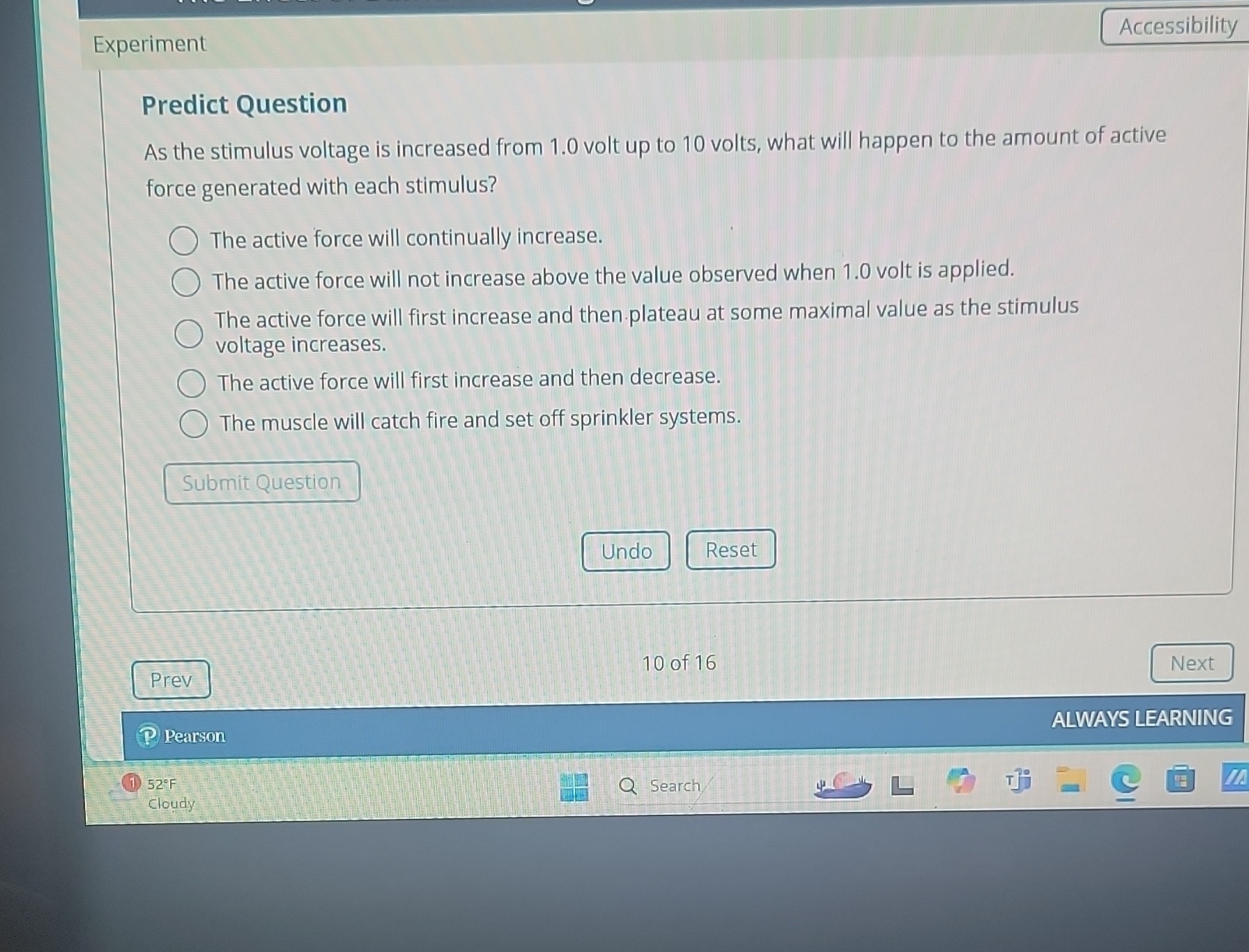 Experiment Accessibility Predict Question As the