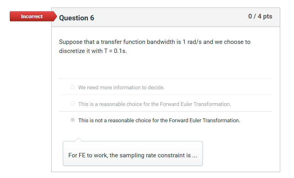 Question 6 0/4pts Suppose that a transfer