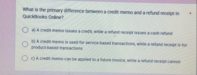 What is the primary difference between a credit