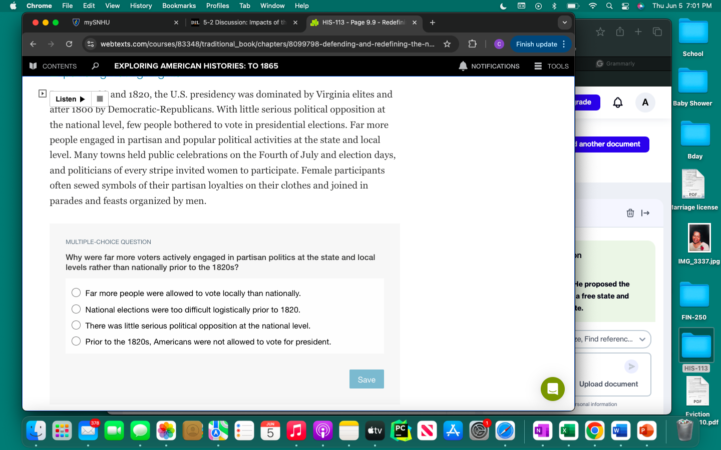 answer it Chrome File Edit View History Bookmarks