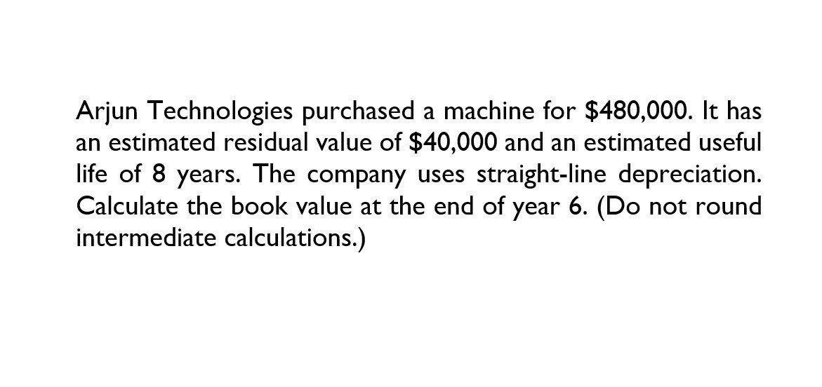 Please explain the solution to this financial