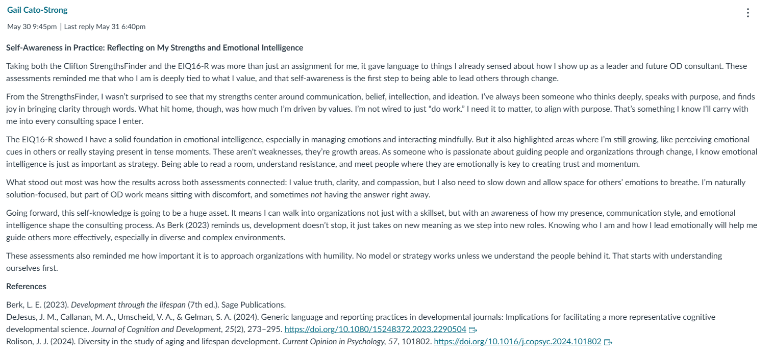 respond to this dicussion post by processing