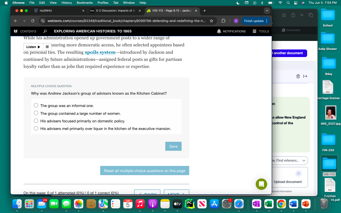 answer it Chrome File Edit View History Bookmarks