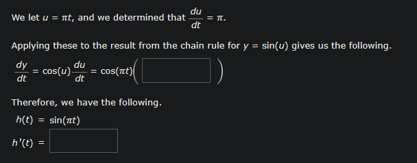 Procedure du We let u = nt, and we determined