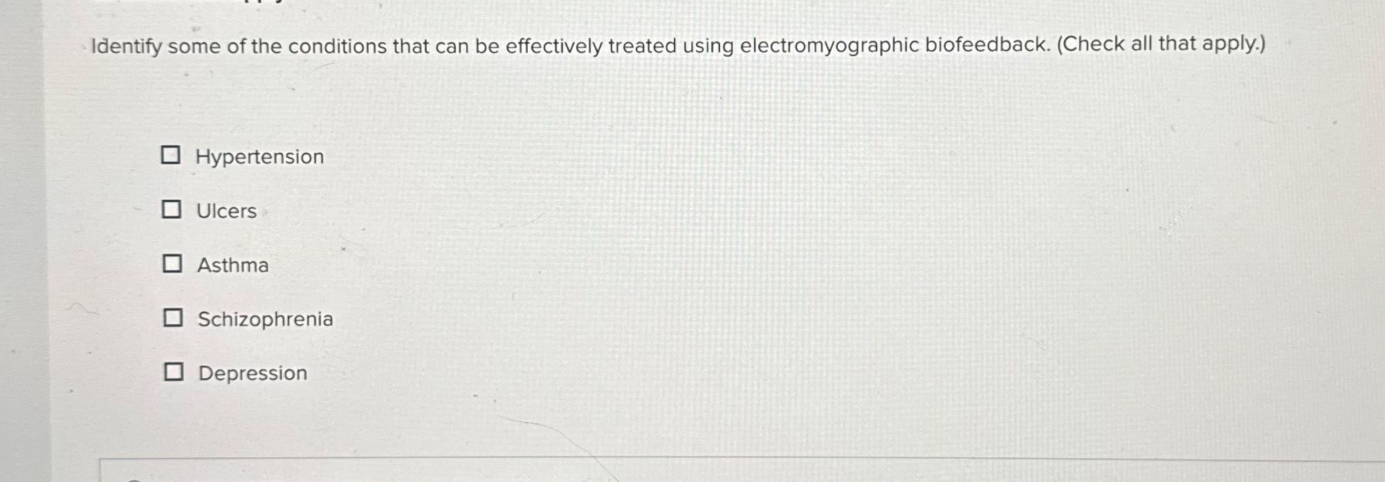 Identify some of the conditions that can be