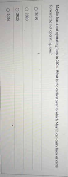 Maylin has a net operating loss in 2 0 2 4 . What