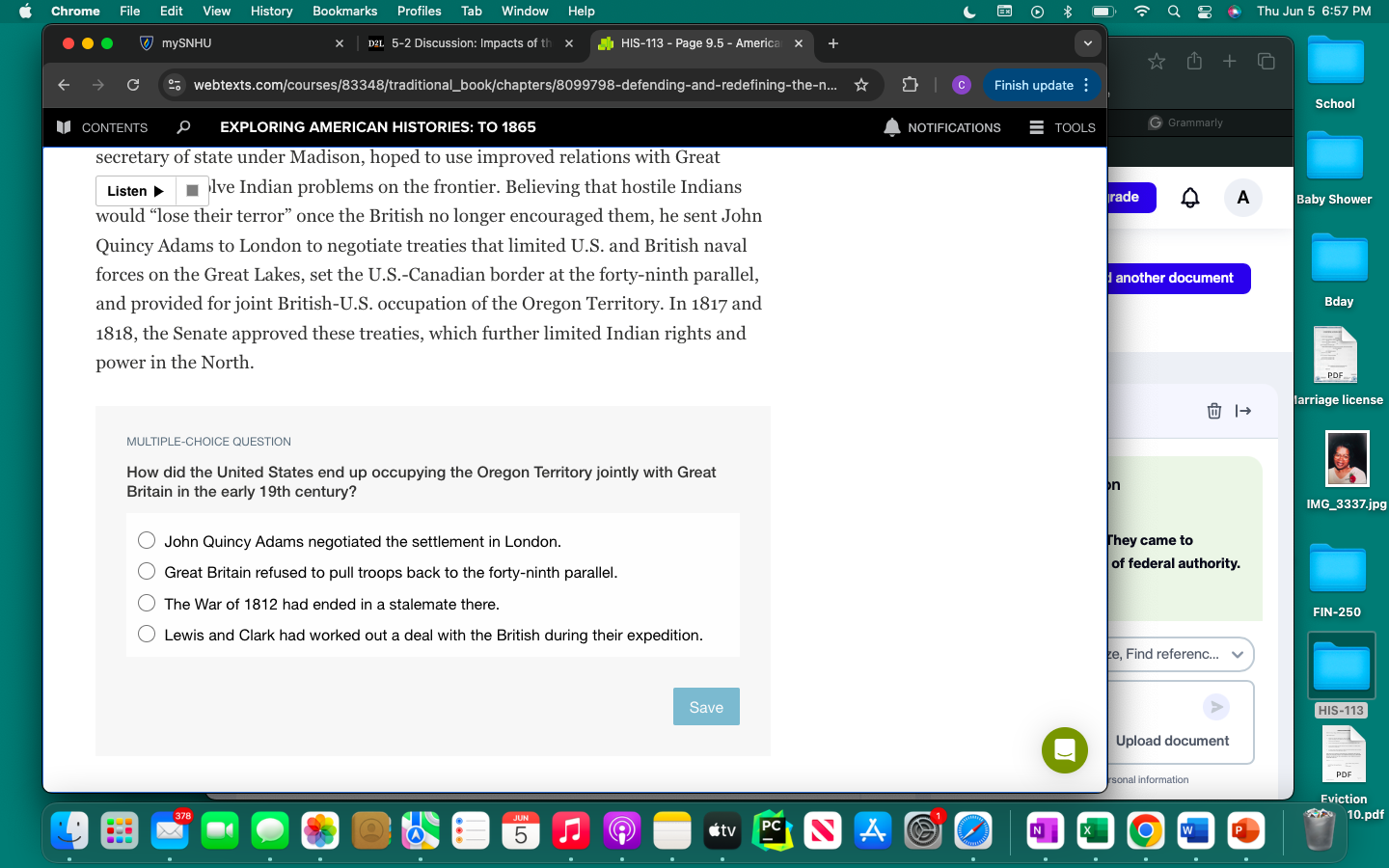 answer it Chrome File Edit View History Bookmarks