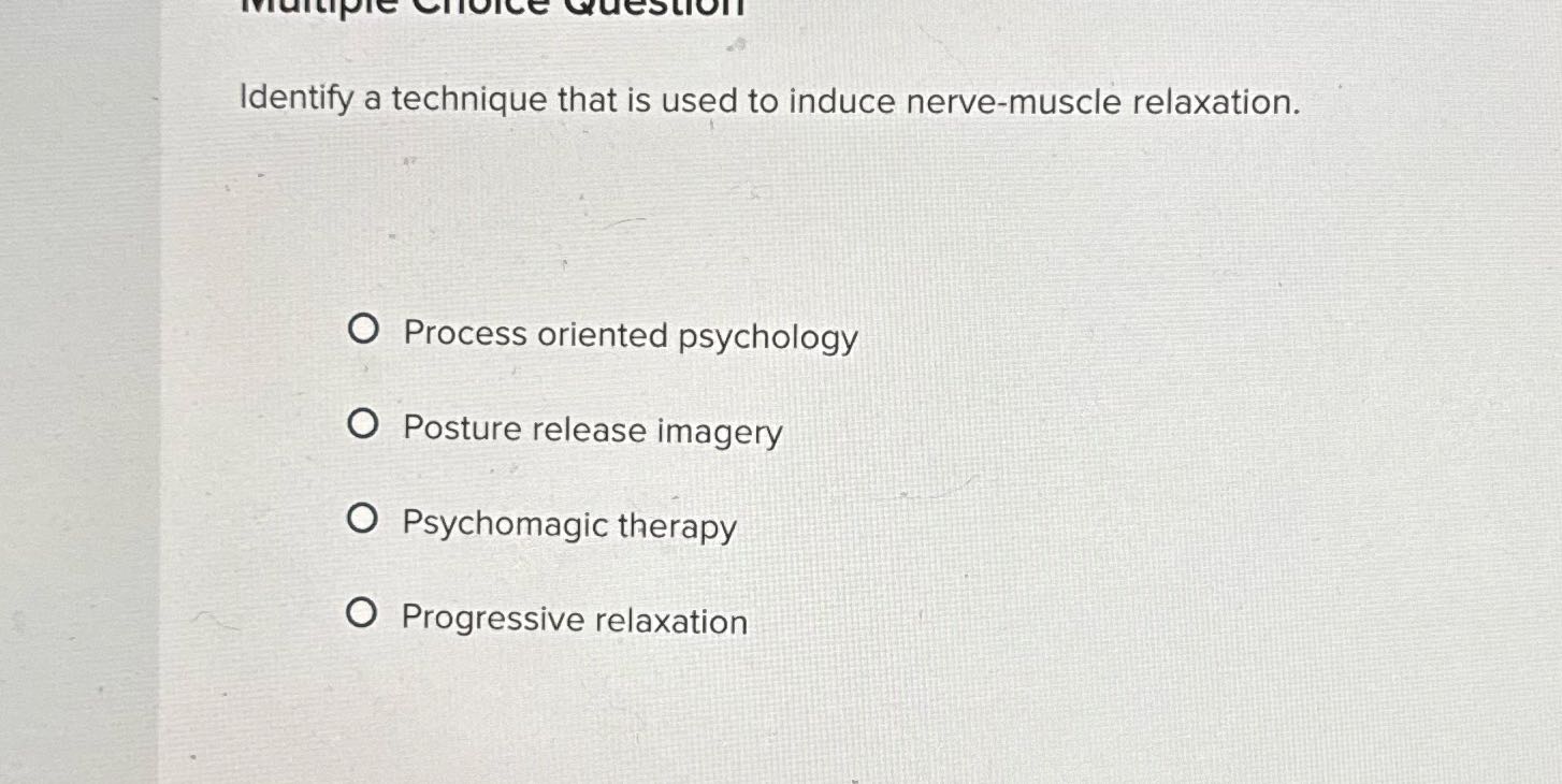 Choice Question Identify a technique that is used