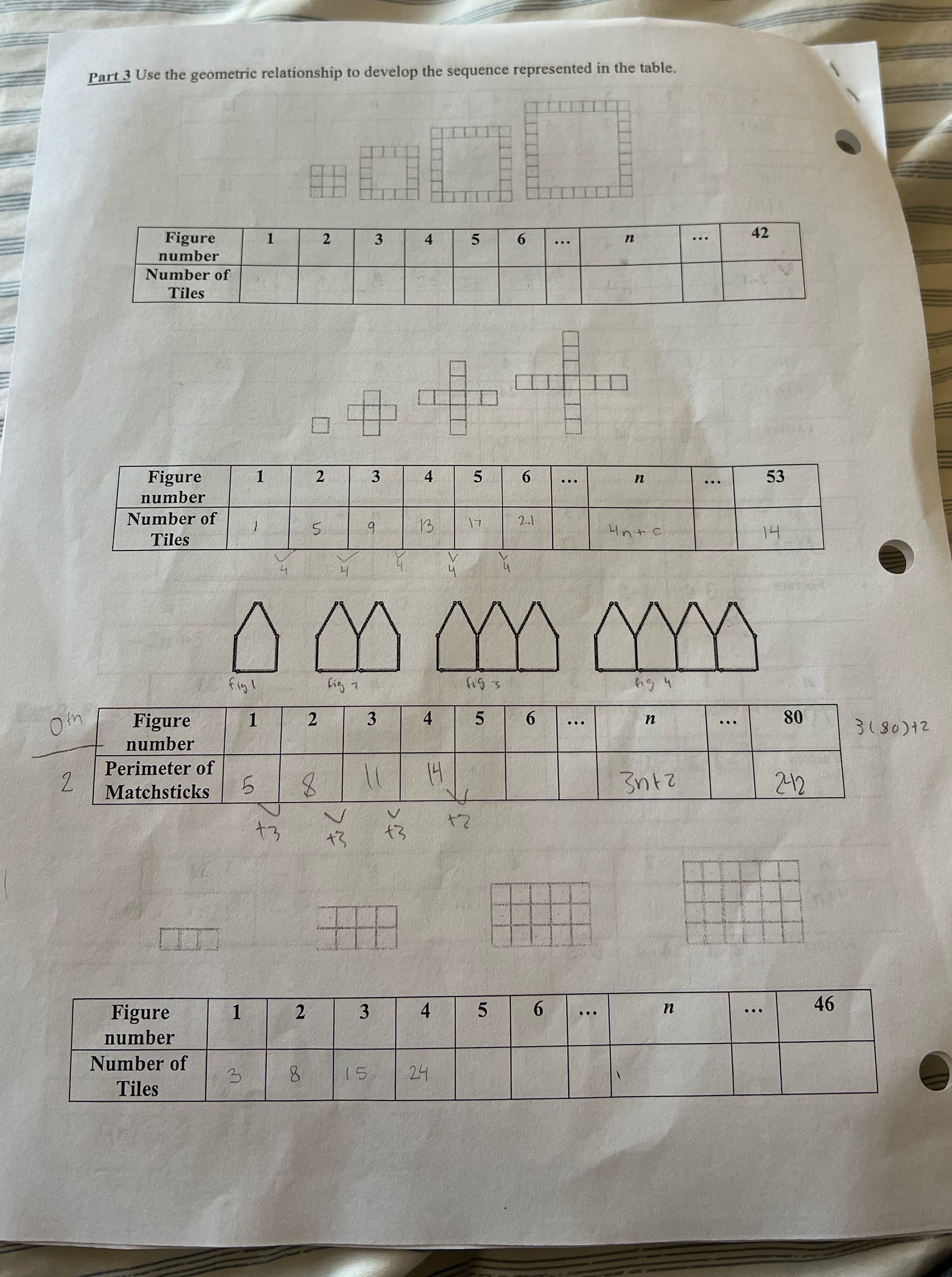 Please answer this Part 3 Use the geometric