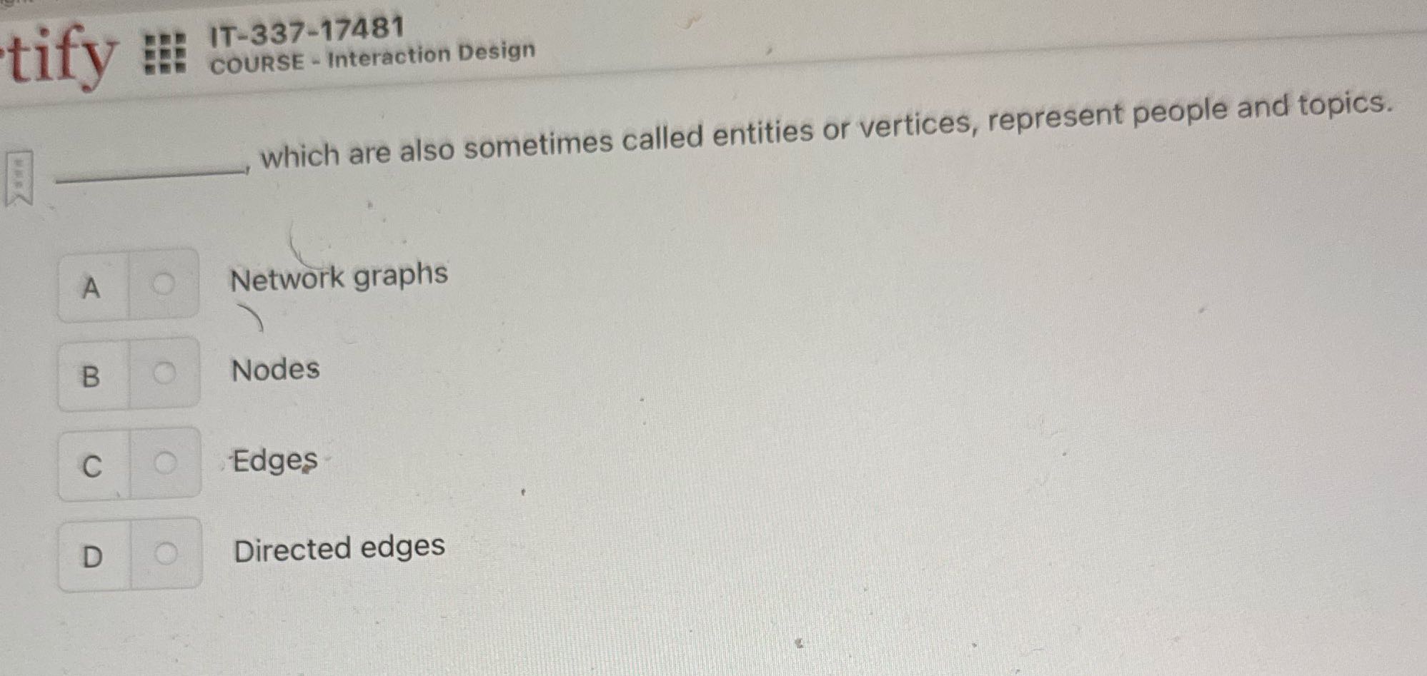 tify IT-337-17481 COURSE - Interaction Design