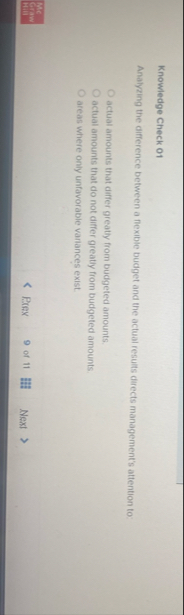 Knowledge Check O 1 Analyzing the difference