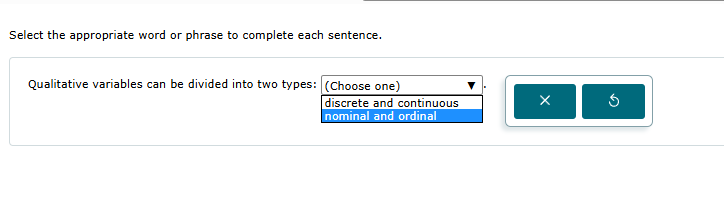 mth Select the appropriate word or phrase to