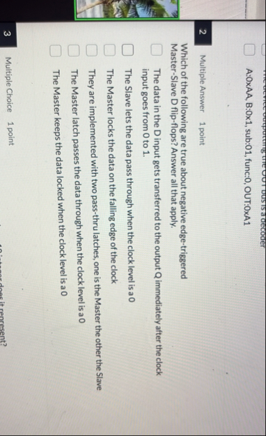 A: 0 A A , B : 0 1 , sub: 0 1 , func: 0 , OUT: 0