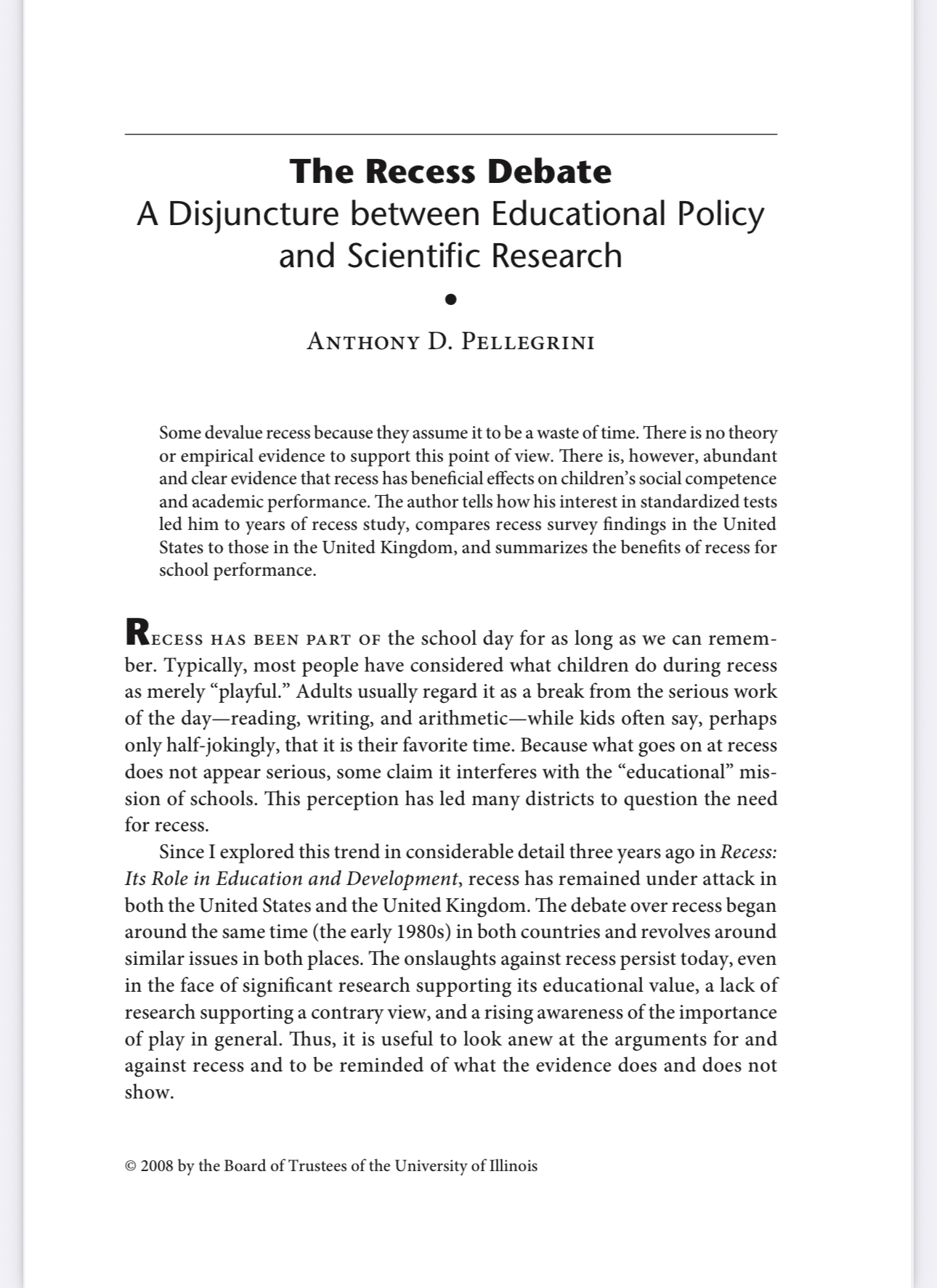 ASSIGNMENT: For this essay, you will select one