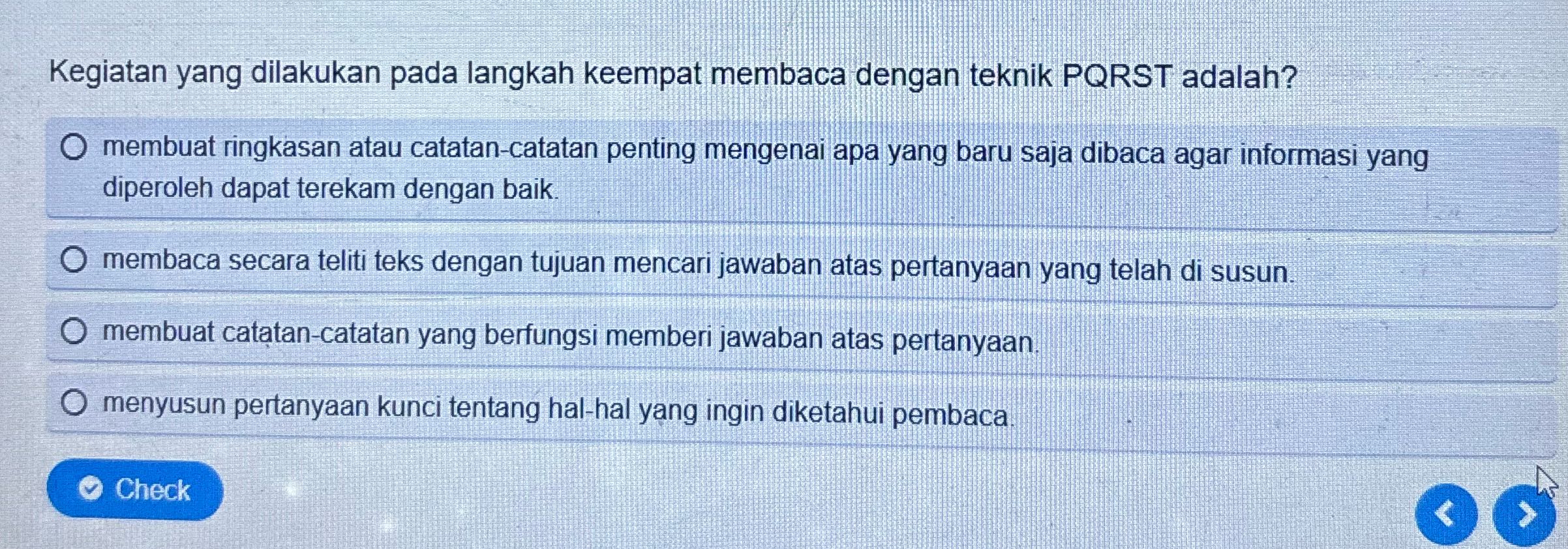 Kegiatan yang dilakukan pada langkah keempat