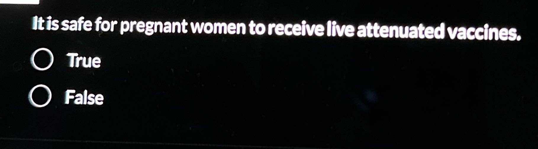 It is safe for pregnant women to receive live